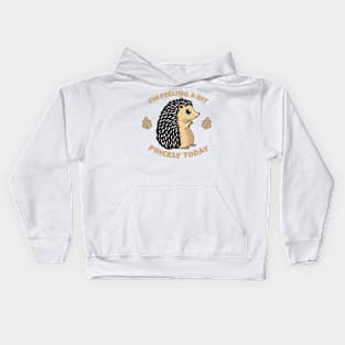 Hedgehog, Im feeling a bit prickly today Kids Hoodie